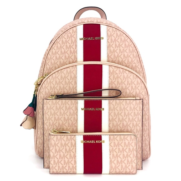 Michael Kors Handbags - 4PCS Michael Kors Abbey LG Backpack Wallet Clutch
